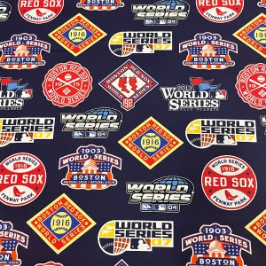 100% Cotton Baseball Logo Print