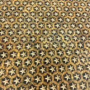 100% Cotton Brown Stars Print