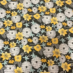 100% Cotton Prints Friendly Flowers