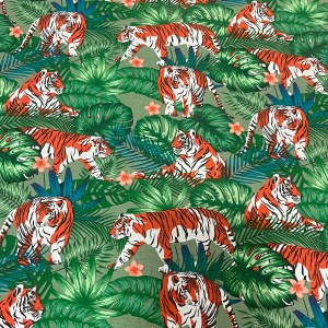 100% Cotton Prints Tigers