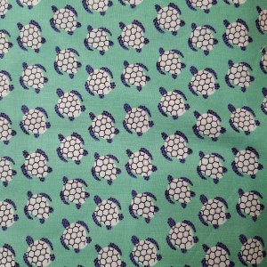 100% Cotton Prints Turtles
