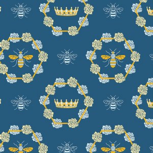 100% Cotton Royal Crown Bee