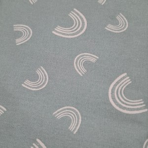100% Cotton Prints Sage Rainbows