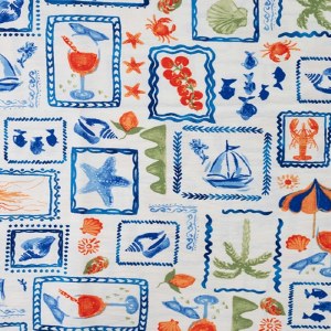 Airflow Viscose Tropical Print