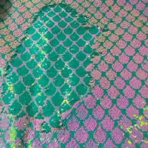 Aqua Fish Scale Sequins