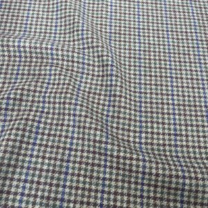 Vintage Irish Tweed From Co.Mayo Green+Burgundy