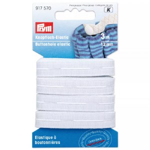 Carded button hole  elastic