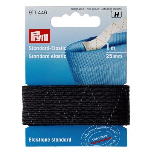 Carded elastic 25mm 1m