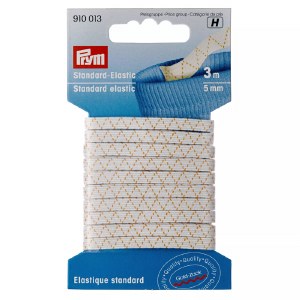 Carded elastic 5mm 3m