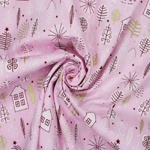 Christmas All Round Metallic Poplin