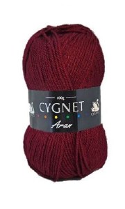 Cygnet Aran 100g Claret