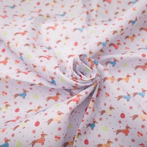 Digital Polycotton Dacshunds