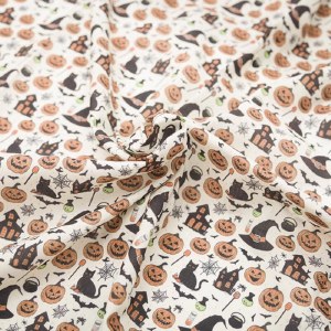 Digital Polycotton Halloween
