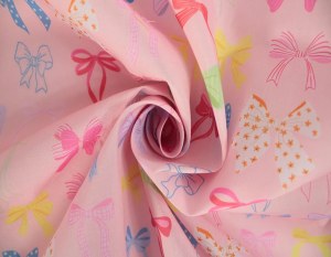 Polycotton Ribbon Bows Pink