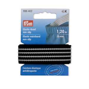 Elastic Non-Slip 25mm Black