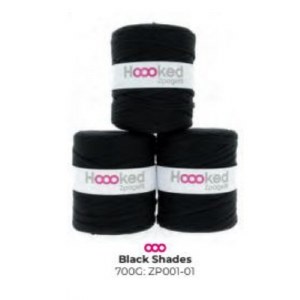 Hooked T-Shirt Yarn Black Shades
