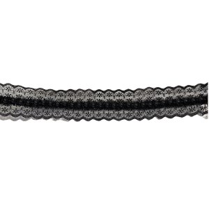 Lace With Pearls Black