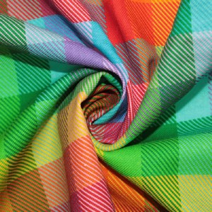 Little Johnny Cotton Viscose Twill Check