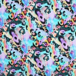 Little Johnny Printed Viscose Watercolour Leopard Multi