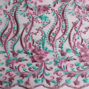 Marble Arch Embroidered Floral Lace Pastel Pink