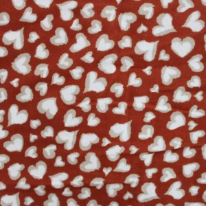 Painted Hearts Double Gauze