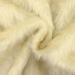 Plain Fun Fur Light Beige