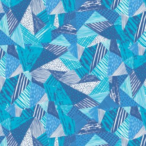 Craft Cotton Dino Blues Abstract