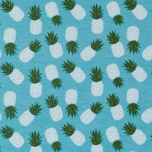 Printed Cotton Green Pineapple