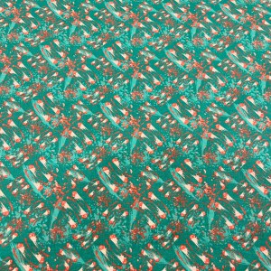 Craft Cotton Turquoise Bloom