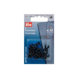 Prym Corset Hooks no.13 Black