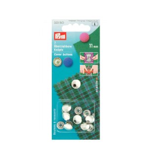 Prym Brass Cover Buttons 11mm