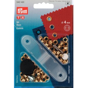 Prym Eyelets 4mm gold