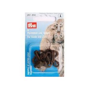 Prym Fur Hooks Brown