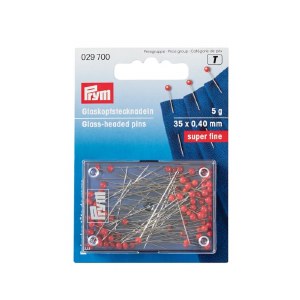 Prym Glass Head Pins 35x0.40mm