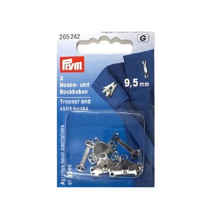 Prym Hooks and Bars 9.5mm Silverver