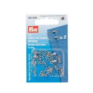 Prym Hooks & Eyes no.2 Silverver