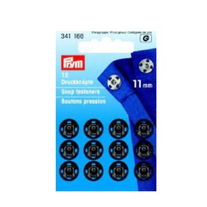 Prym Snap Fasteners 11mm Black