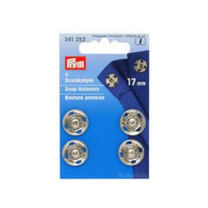 Prym Snap Fasteners 17mm Silver