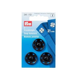 Prym Snap Fasteners 21mm Black