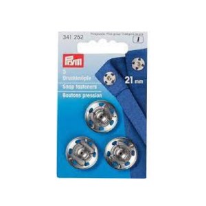 Prym Snap Fasteners 21mm Silver