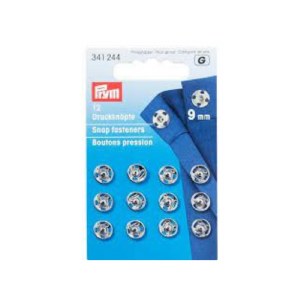 Prym Snap Fasteners 9mm Silver