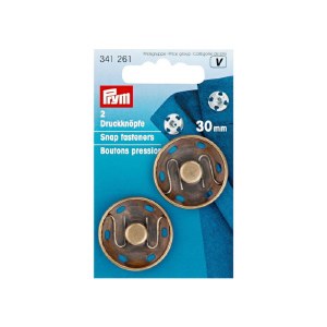 Prym Snap Fasteners 30mm Bronze