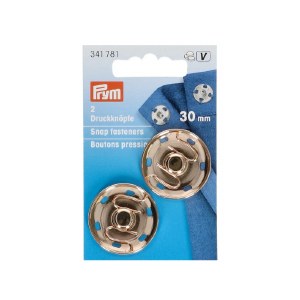 Prym Snap Fasteners 30mm Gold