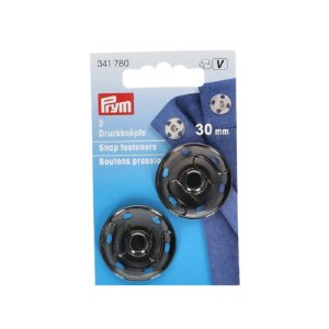 Prym Snap Fasteners 30mm Charcoal