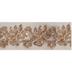 Sequin Trimming Rose Gold