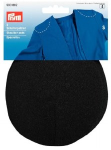 Prym Shoulder Pad Raglan Covered Black