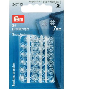 Snap fasteners plastic 7mm