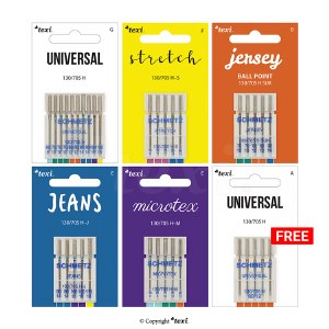 Texi Domestic Machine Needle Set