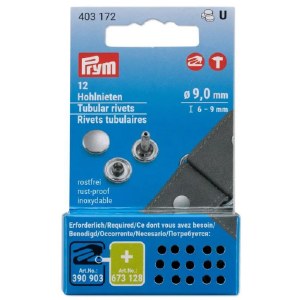 Prym Tubular Rivets 6-9mm