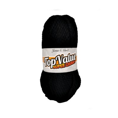 Top Value Super Chunky 100g Black